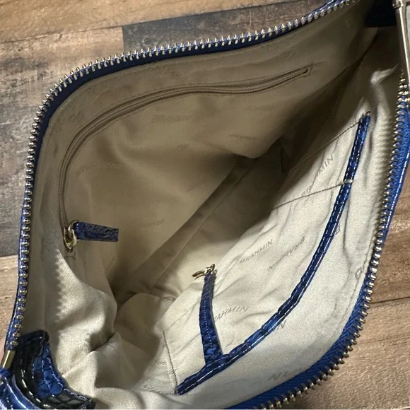 Brahmin Katie Blue Viper Melbourne Crossbody - Picture 8 of 10